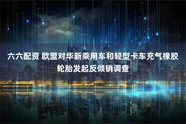 六六配资 欧盟对华新乘用车和轻型卡车充气橡胶轮胎发起反倾销调查